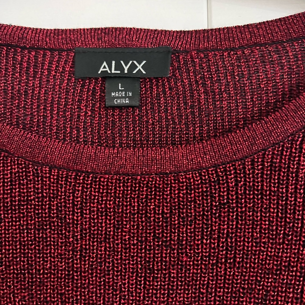 Alyx Burgundy Knit Sweater - Picture 2 of 3